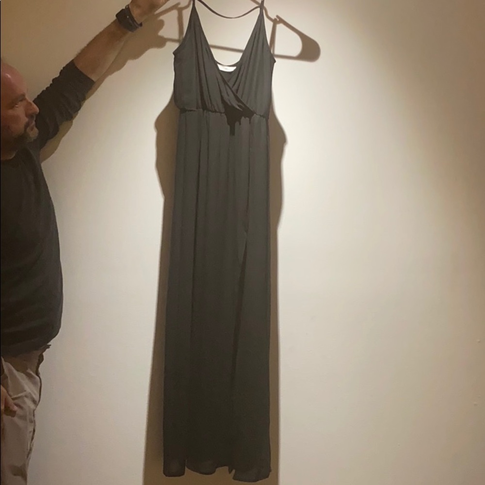 Black floor length dress